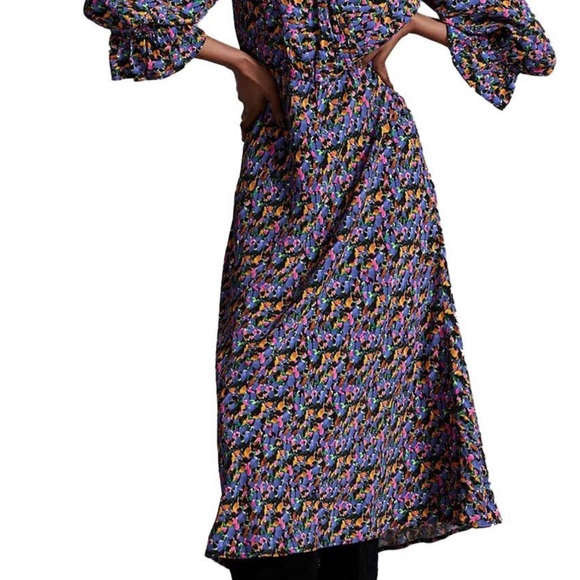 Marks and Spencer X GHOST Floral Midi Dress UK 20 - Picture 10 of 11